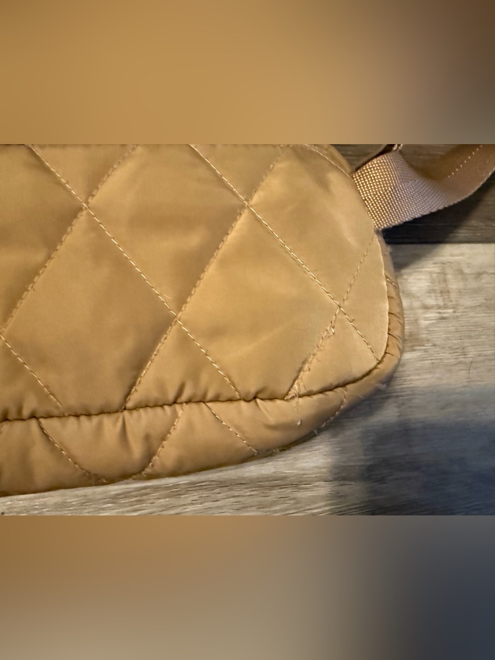Vera Bradley Quilted Crossbody in Camel Tan - Picture 5 of 8